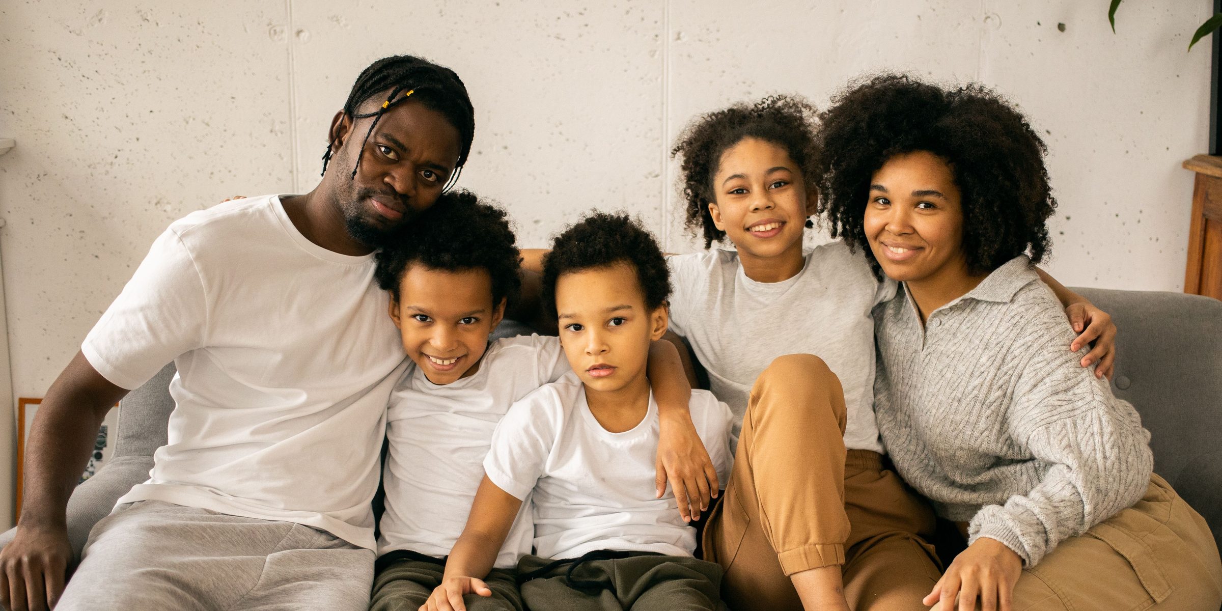 Smiling family